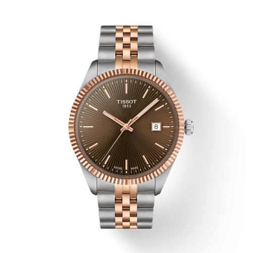 Tissot Ballade 40 Stainless Steel - Rose Gold / Brown / Bracelet